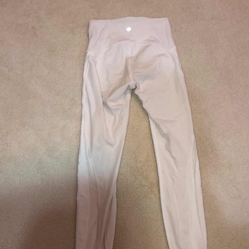 White lulu lemon leggings